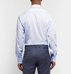 TOM FORD - Light-Blue Slim-Fit Striped Cotton Shirt - Light blue