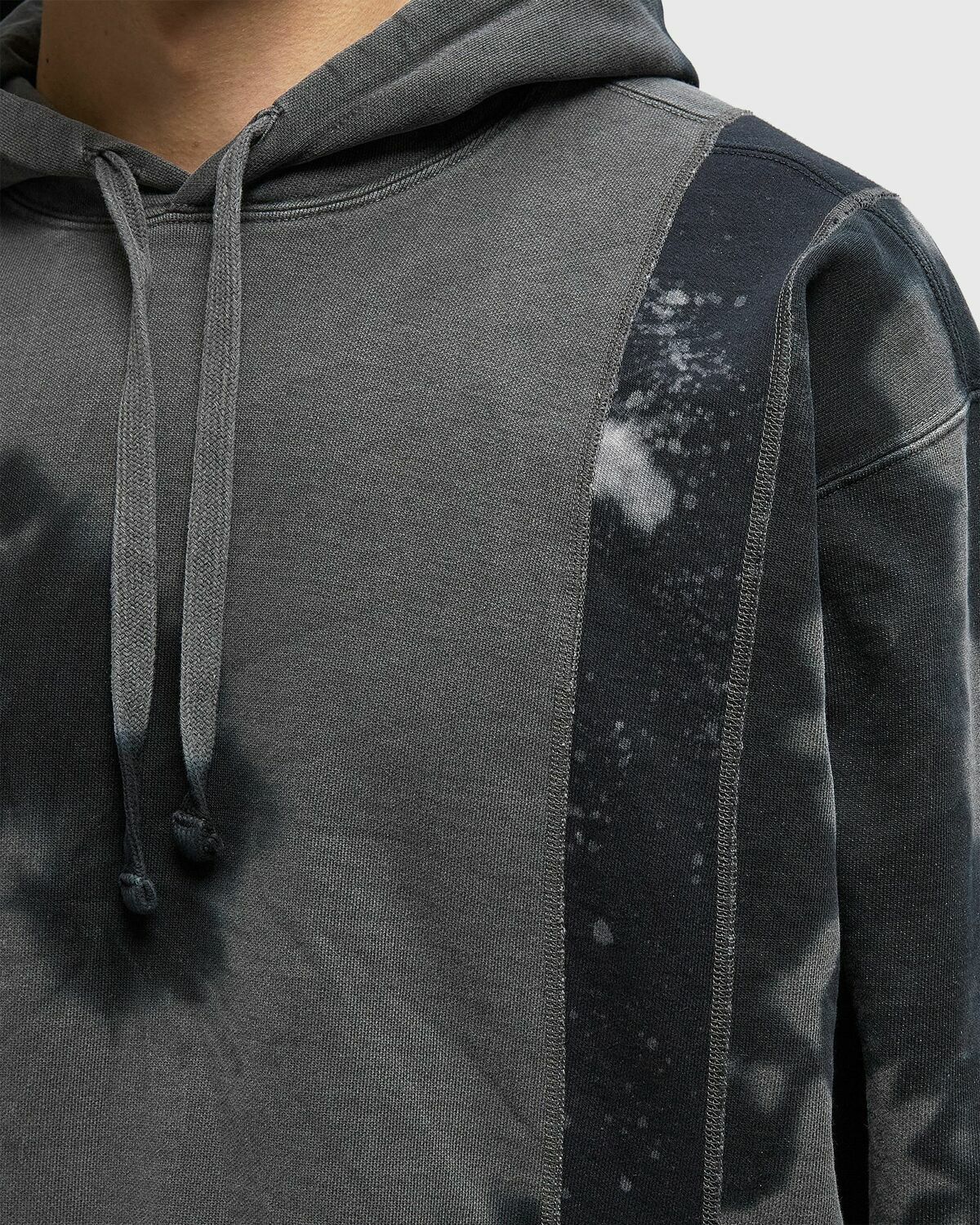 Needles Rebuild by Needles 5 Cut Hoody - Mishmash Black Men Needles