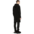 11 by Boris Bidjan Saberi Black Dye Patina Long Hoodie