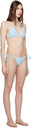 Frankies Bikinis SSENSE Exclusive Blue Tia & Mackenzie Bikini