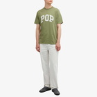 Pop Trading Company Men's Arch Logo T-Shirt in Four Leaf Clover