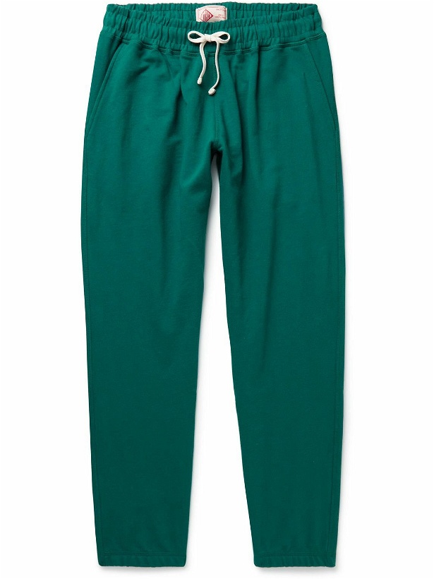 Photo: Bather - Tapered Cotton-Jersey Sweatpants - Green