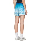 Casablanca Blue Gradient Egyptian Rug Silk Shorts