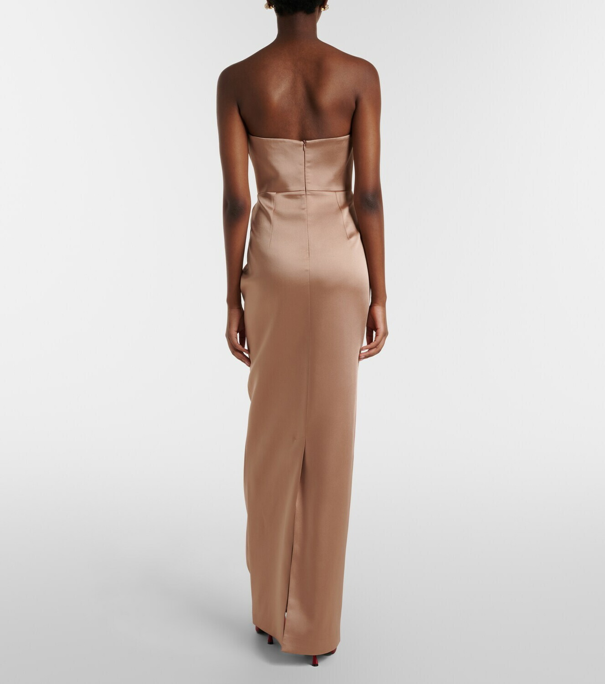 The New Arrivals Ilkyaz Ozel Sisu bow-detail satin bustier gown