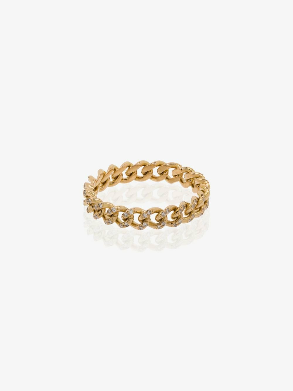 SHAY 18K Yellow Gold Baby Link Diamond Ring