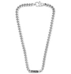 Heron Preston - Logo-Detailed Silver-Tone Chain Necklace - Silver