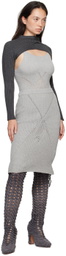 Isa Boulder SSENSE Exclusive Gray Spiral Cable Boots