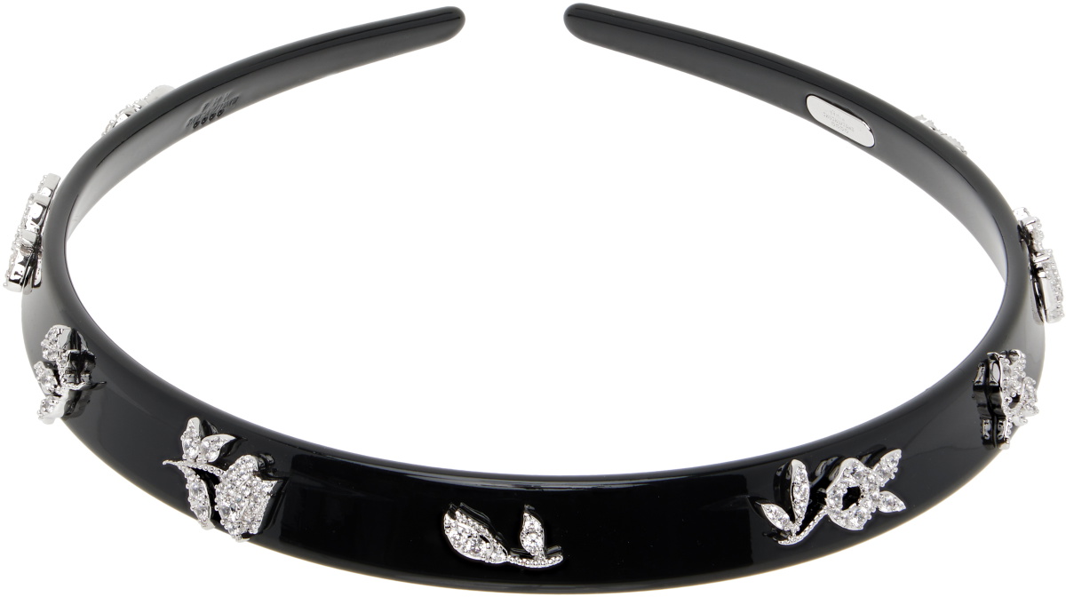 SHUSHU/TONG Black YVMIN Edition Zircon Floral Gemstone Choker