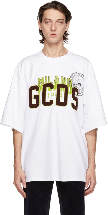 Photo: GCDS White Over Nascar T-Shirt