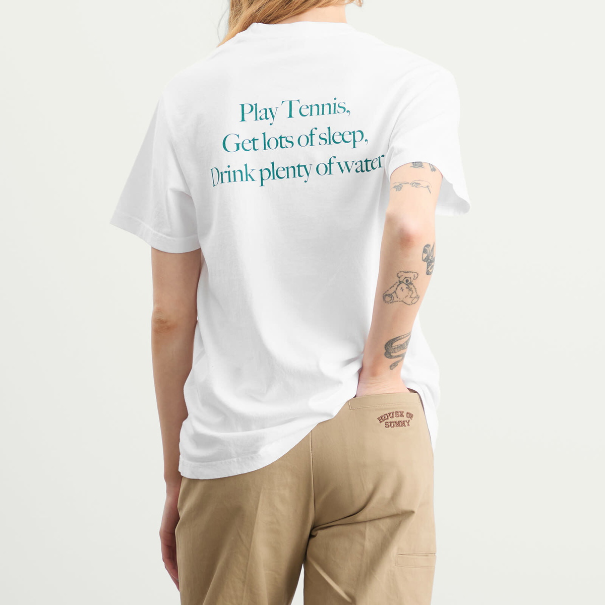 Sporty & Rich Women's Play Tennis T-Shirt in White