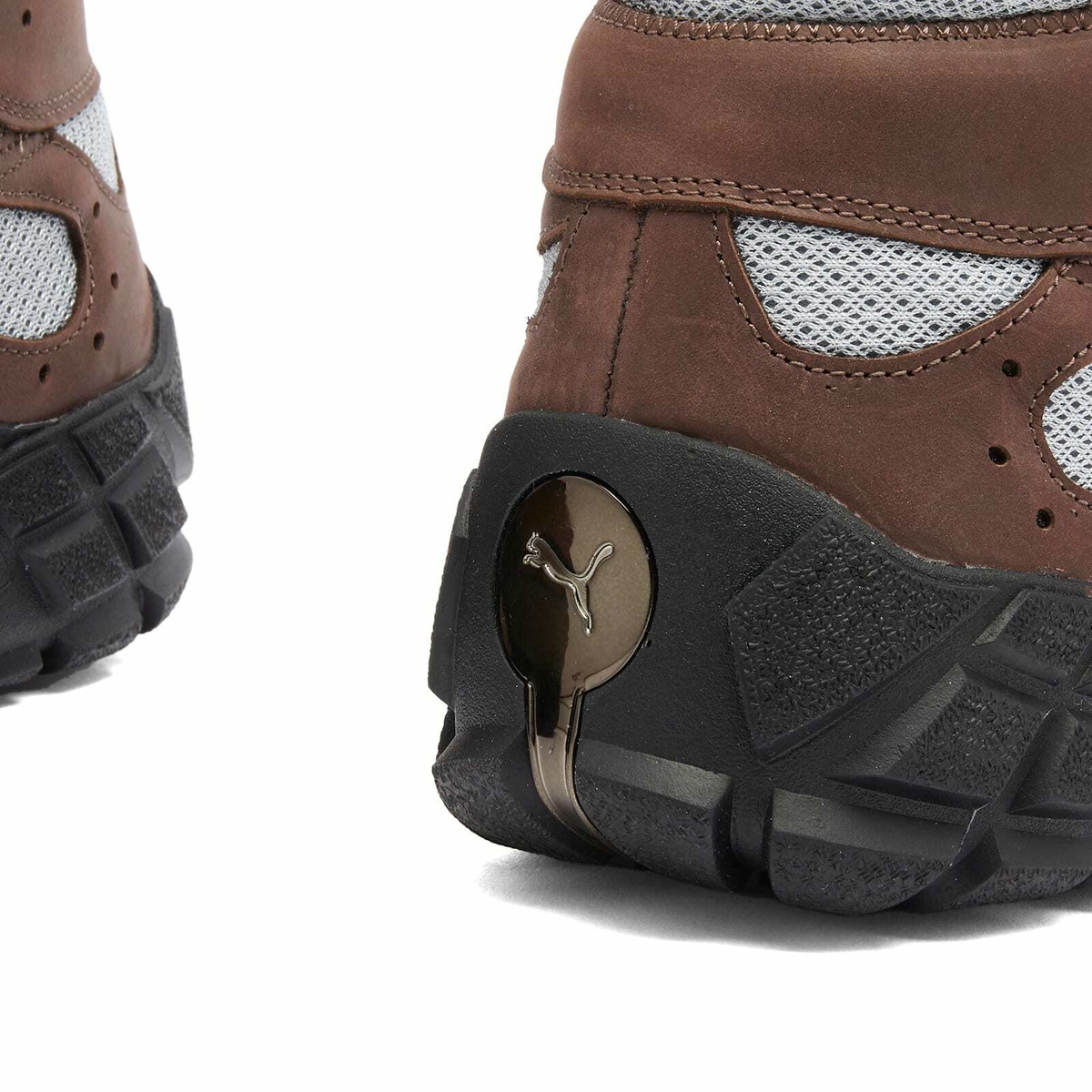 Puma Men's x Skepta Forever Mid Sneaker in Brown/Silver Puma