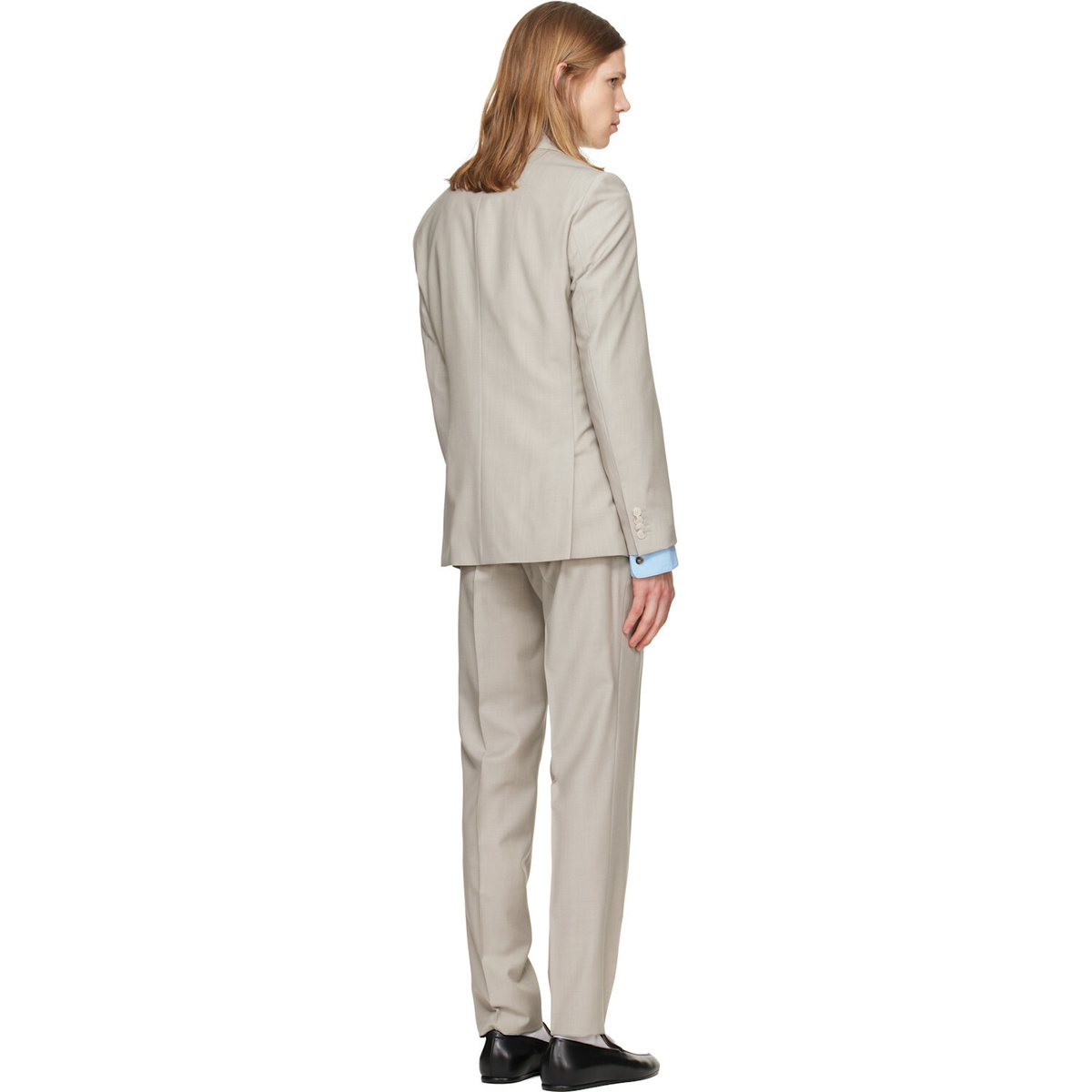 BOSS Gray Three-Piece Slim-Fit Suit