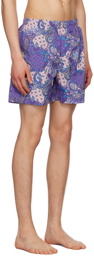 Noah Purple Paisley Swim Shorts