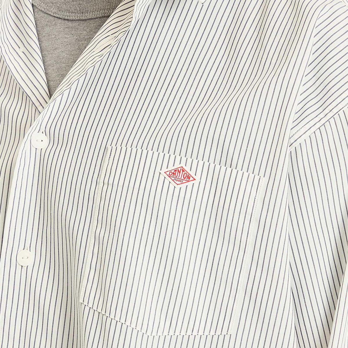 トップス DANTON PLAIN WORK SHIRT S/S Danton Work Shirt S/S | Goodluck Bunch