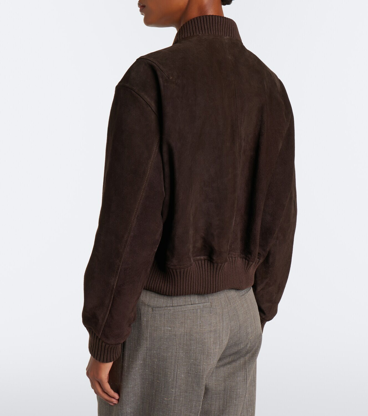 Arma Elysia suede bomber jacket