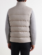 Slowear - Montedoro Quilted Wool-Blend Down Gilet - Neutrals