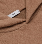 SSAM - Cotton and Camel Hair-Blend Hoodie - Brown