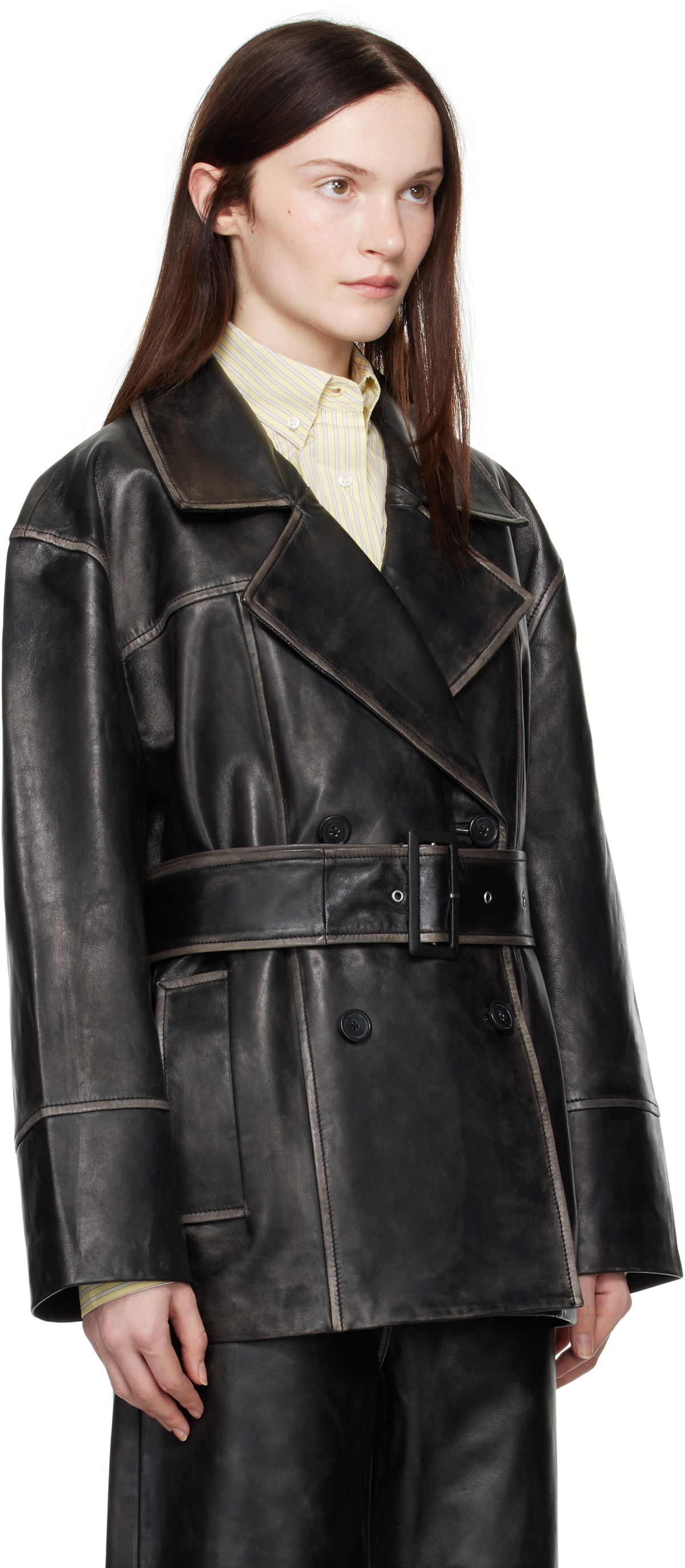 Stand Studio Black Willow Leather Jacket