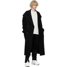 Maison Margiela Black Felt Oversized Coat