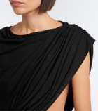 Balenciaga Draped one-shoulder jersey top