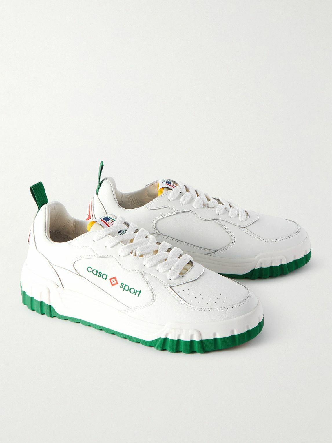 Casablanca - The Court Leather Sneakers - White Casablanca