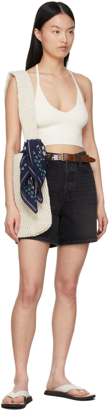 rag & bone Brown Mini Woven Belt Rag and Bone