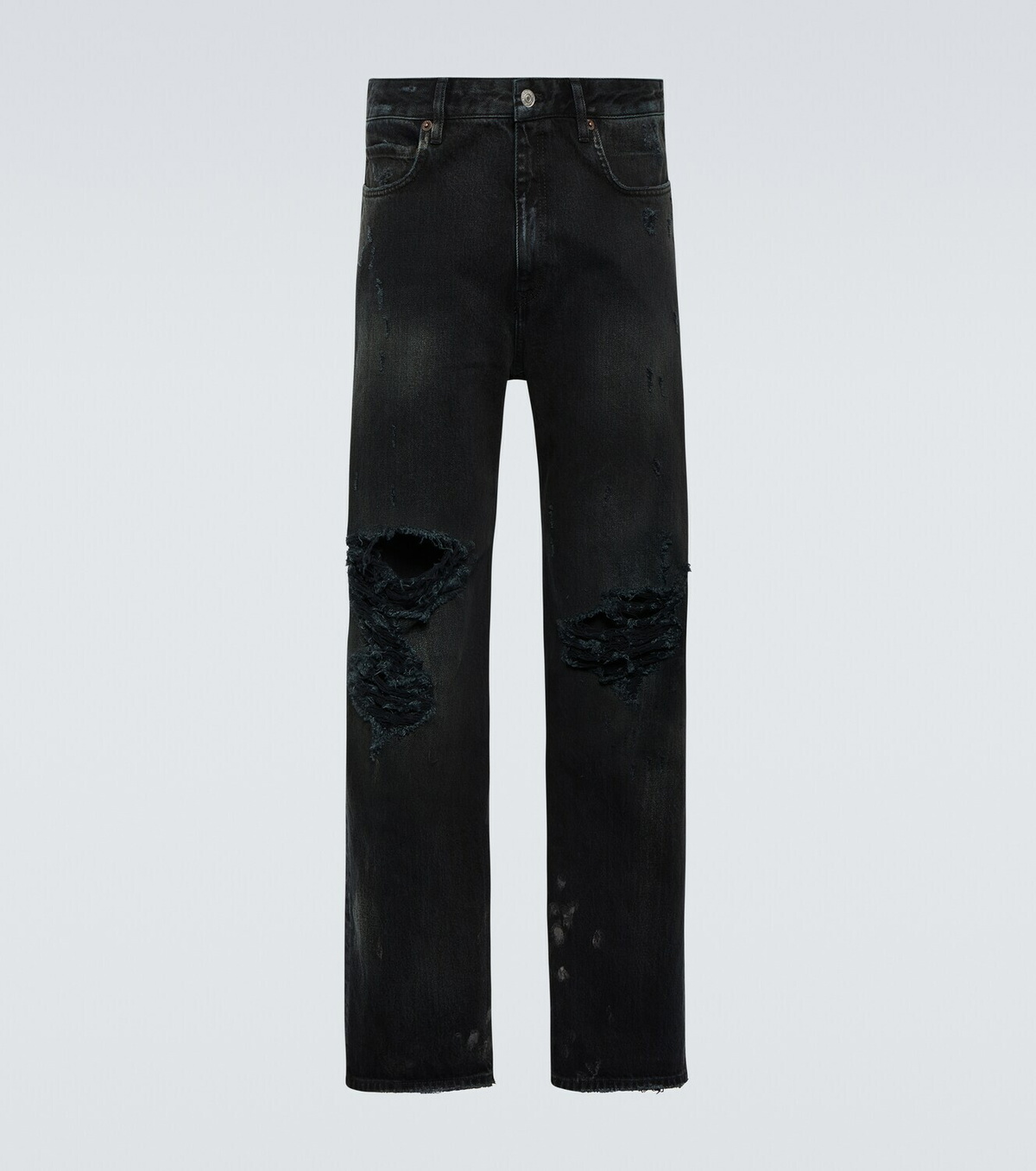 Balenciaga Distressed straight jeans