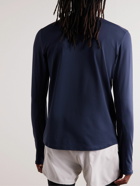 DISTRICT VISION - Deva Slim-Fit Logo-Print Stretch-Jersey T-Shirt - Blue