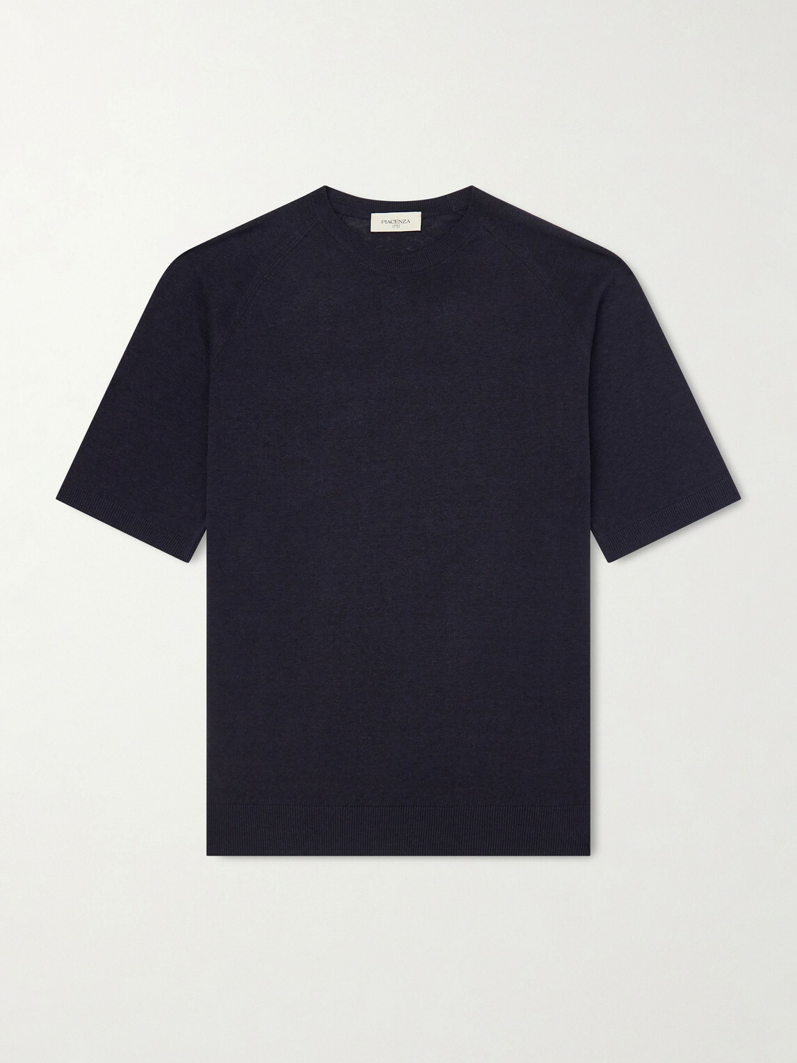 PIACENZA 1733 - Silk and Linen-Blend T-Shirt - Blue