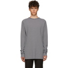 Haider Ackermann Black and White Striped Fortuna Long Sleeve T-Shirt