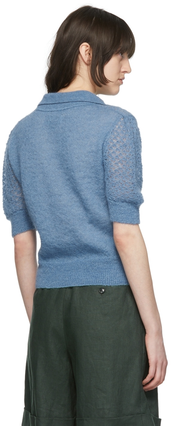 Maiden Name SSENSE Exclusive Blue Marianna Polo