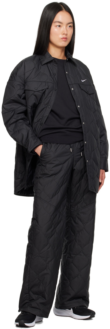Nike Black Quilted Jacket