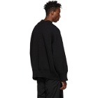 ALMOSTBLACK Black Deconstructed Sweater