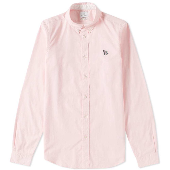 Photo: Paul Smith Button Down Zebra Oxford Shirt Pink