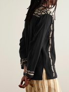 Marant - Cikariah Embroidered Cotton-Gauze Shirt - Black