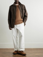 Ghiaia Cashmere - Pescatore Cable-Knit Virgin Wool Sweater - Brown