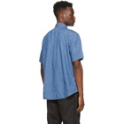 Levis Blue Denim Two Pocket Relaxed Safari Short Sleeve Shirt