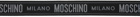 Moschino Black & Gray Jacquard Logo Belt