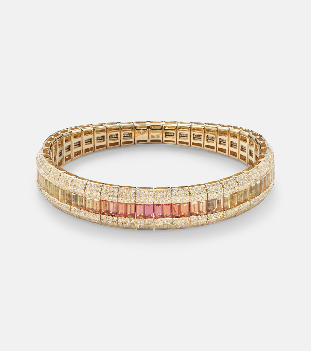 Shay Jewelry 18kt rose gold (750/1000) bracelet with diamonds and amethyst