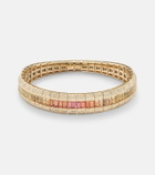Shay Jewelry 18kt rose gold (750/1000) bracelet with diamonds and amethyst