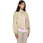 Paloma Wool Beige Raim Leather Jacket