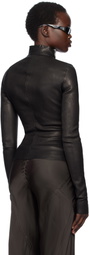 Rick Owens Black Hollywood Gary Leather Jacket