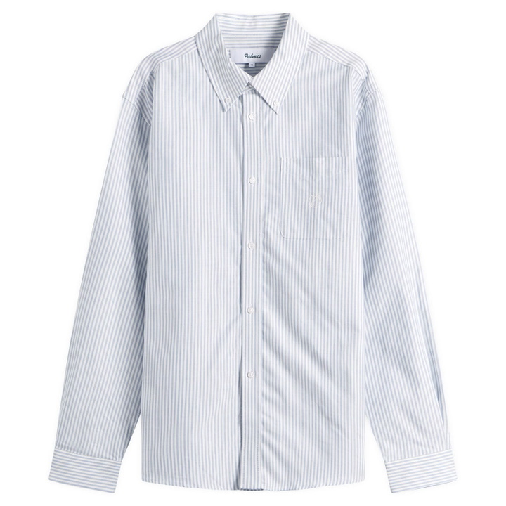 Photo: Palmes Men's Deuce Oxford Shirt in Blue Stripe