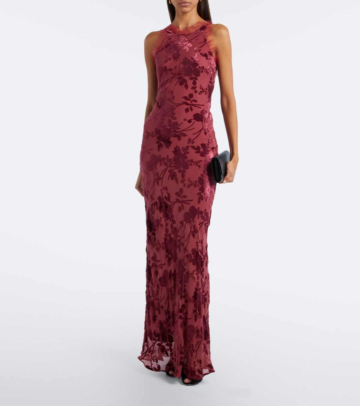 Rodarte Floral devoré maxi dress