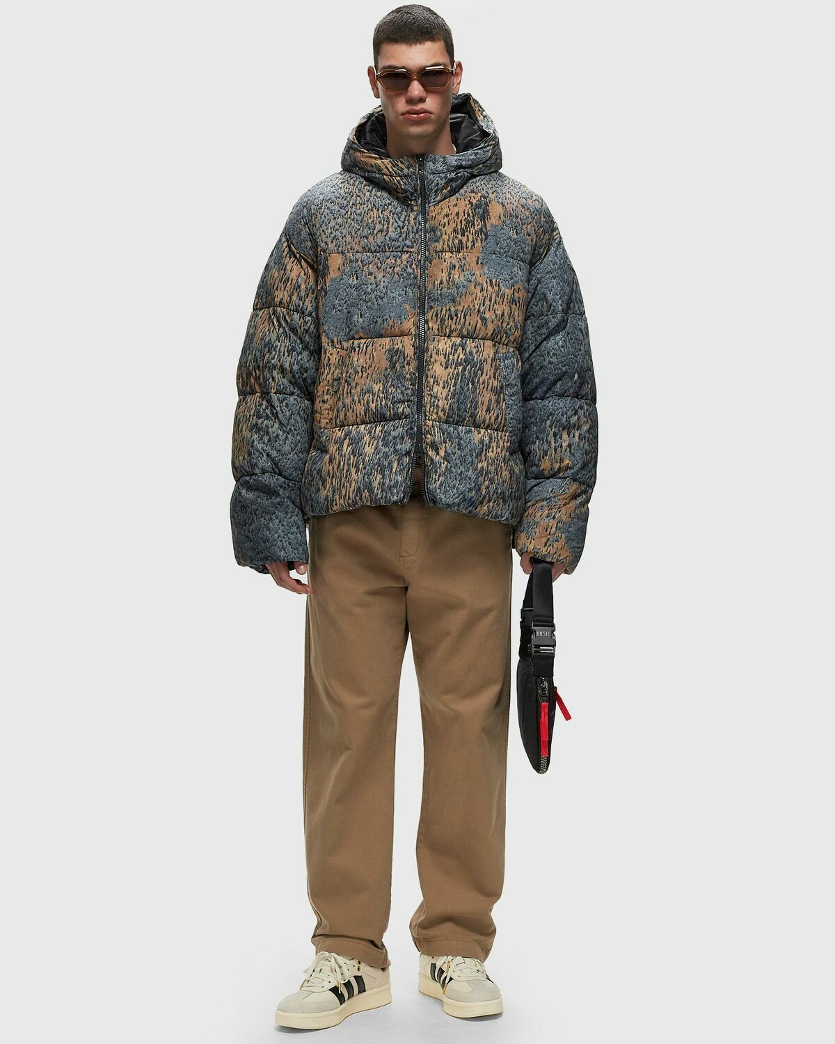 Diesel W Bogaert Jacket Brown/Grey Down & Puffer Jackets Diesel