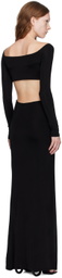 Louisa Ballou Black Sex Wax Maxi Dress