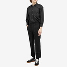 Comme des Garçons Men's Satin Blend Panel Shirt in Black