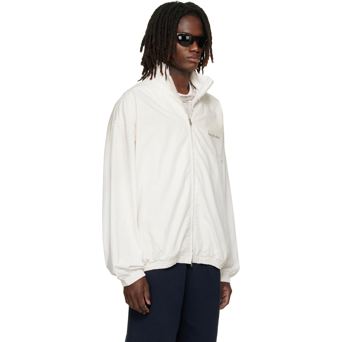 Acne Studios Off-White Washed Logo Jacket