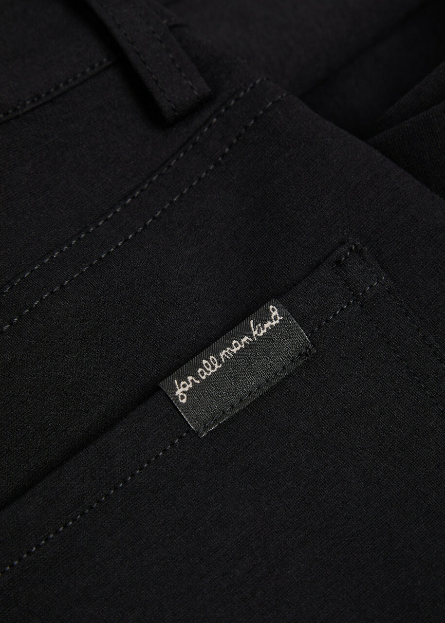 7 For All Mankind The Straight Jersey Trousers Black