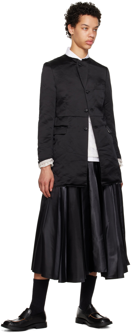 Black Comme des Garçons Black Raw Edge Coat